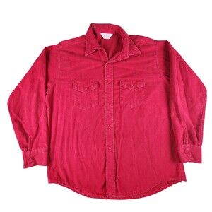 Vintage Frostproof Shirt Mens XL Red Flannel Long Sleeve Button Up Made USA